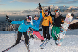 Ski-Action bei Snow Break Europe