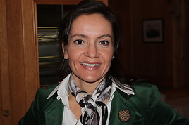 Eigentümerin vom Hotel Goldener Berg, Frau Daniela Pfefferkorn