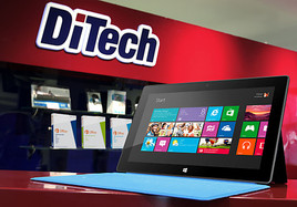 Microsoft Surface mit Windows RT ab sofort bei DiTech erhältlich