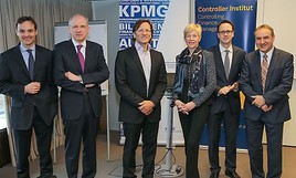 Im Bild v.l.n.r.: Dr. Günther Hirschböck, Director, KPMG Austria AG, Wirtschaftsprüfer und Steuerberater; Mag. Werner Fleischer, Mitglied des …