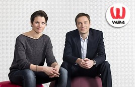 Die neue W24-Nachrichtenleiterin Gerhild Salcher und W24-Chefredakteur Kurt Raunjak.