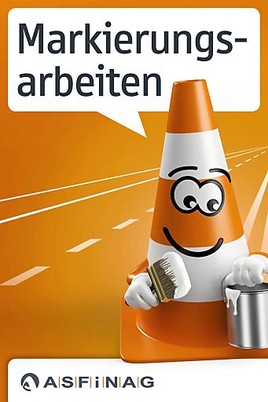 Neues Design für bessere Information über Baustellen und alle Erhaltungsmaßnahmen.