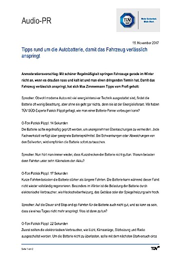 Tipps rund um die Autobatterie, damit das Fahrzeug verlässlich anspringt