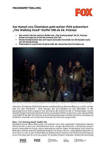 Pdf Der Kampf Ums Uberleben Geht Weiter Fox Prasentiert The