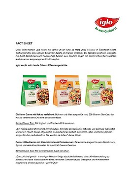 Iglo Osterreich Und Jamie Oliver Bringen Gemeinsam Tiefkuhlgerichte Exklusiv Nach Osterreich Iglo Austria Gmbh 02 03 2020