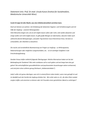 Testen und Impfen - Fakten statt Mythen