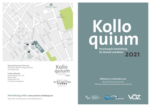 Kolloquium 2021 "Forschung & Entwicklung für Zement und Beton"