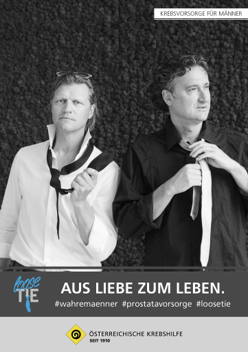 Bild Start der Loose Tie Aktion 2021 Österreichische Krebshilfe, 27.