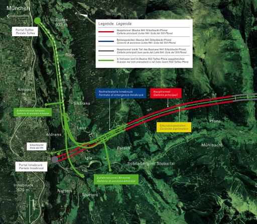 Bild Brenner Basistunnel Baulos SillschluchtPfons gestartet