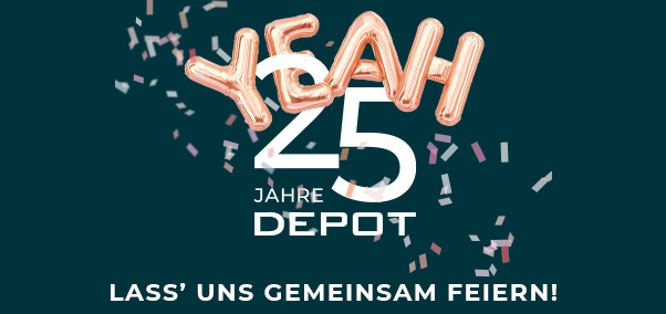 Jpg: DEPOT wird 25 – und feiert ein ganzes Jahr lang | DEPOT Handels GmbH, 27.01.2022 | OTS.at