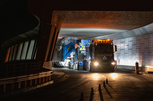 Bild Enger Transport durch Tunnel Austrian Power Grid AG, 07.09.2022