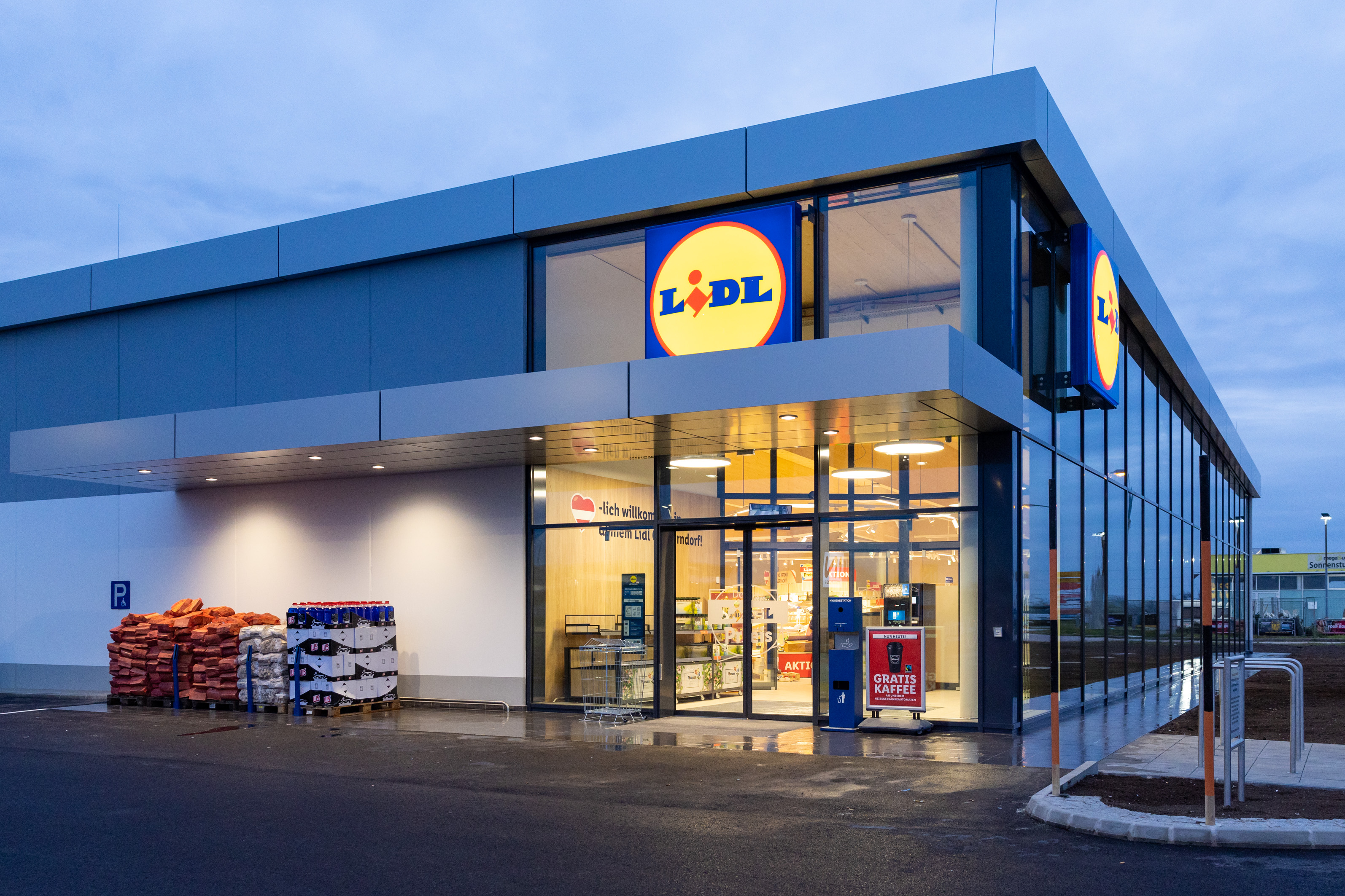 Jpg Frischer Look Lidl Österreich neu gebaute Filiale in