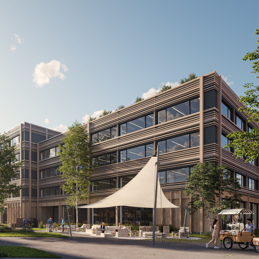 Bild Bauvorbescheid Timber Factory Visualisierung UBM Development